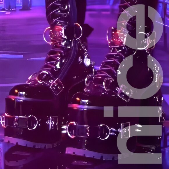 DOLLS KILL SECRET IDENTITIES PLATFORM BOOTS - Picture 8 of 8